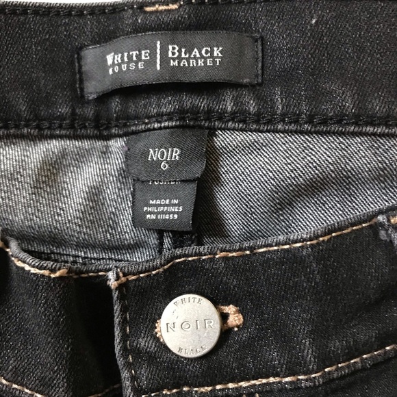 White House Black Market Noir Pedal Pusher Jeans 6 - Picture 4 of 11